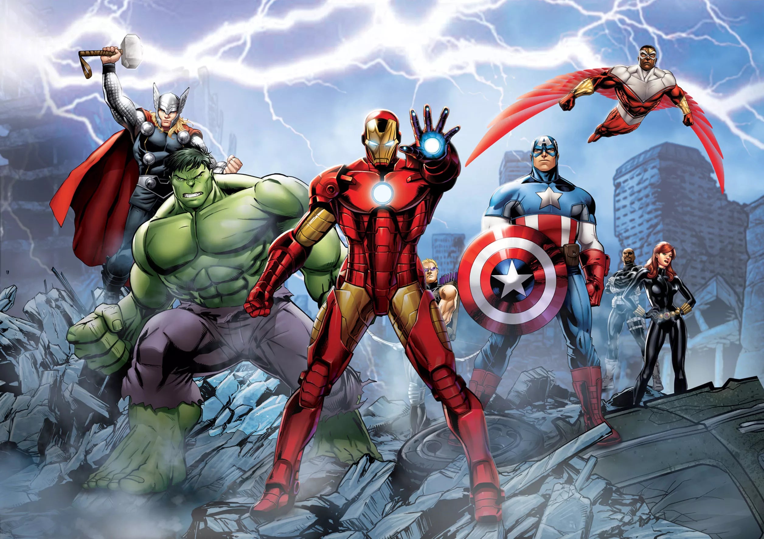 fototapeta-marvel-avengers-csapattal-hulk-thor-vasember-es-a-tobbiek-7356-14747.webp